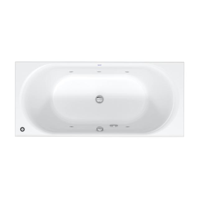 Duravit D-Neo rectangular whirlbath with jet system, built-in with jet system