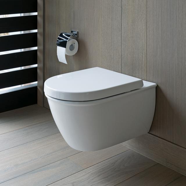 Duravit Darling New wall-mounted washdown toilet white, with WonderGliss