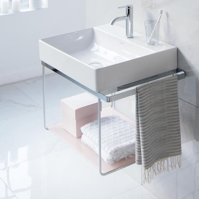 Duravit DuraSquare wall-mounted metal console for washbasins chrome