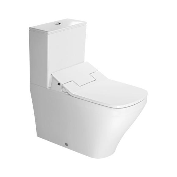 Duravit DuraStyle close-coupled, floorstanding washdown toilet for SensoWash® white, with WonderGliss
