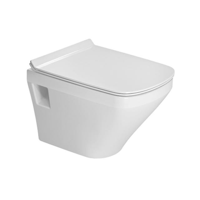 Duravit DuraStyle Compact wall-mounted washdown toilet rimless, white, with WonderGliss