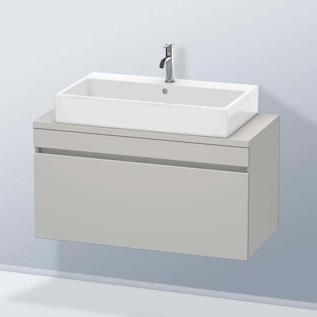 Duravit DuraStyle vanity unit for Compact countertop with 1 pull-out compartment front matt concrete grey / corpus matt concrete grey