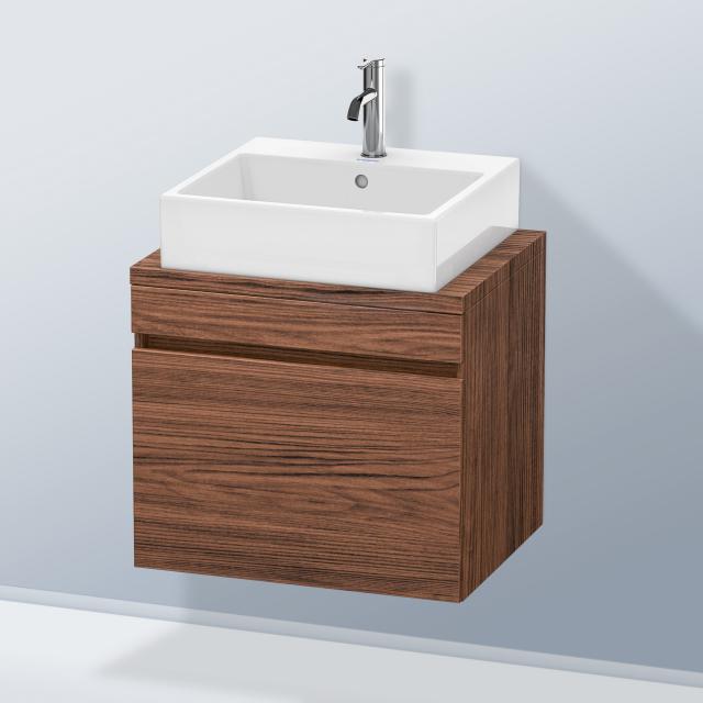Duravit DuraStyle vanity unit for Compact countertop with 1 pull-out compartment dark walnut