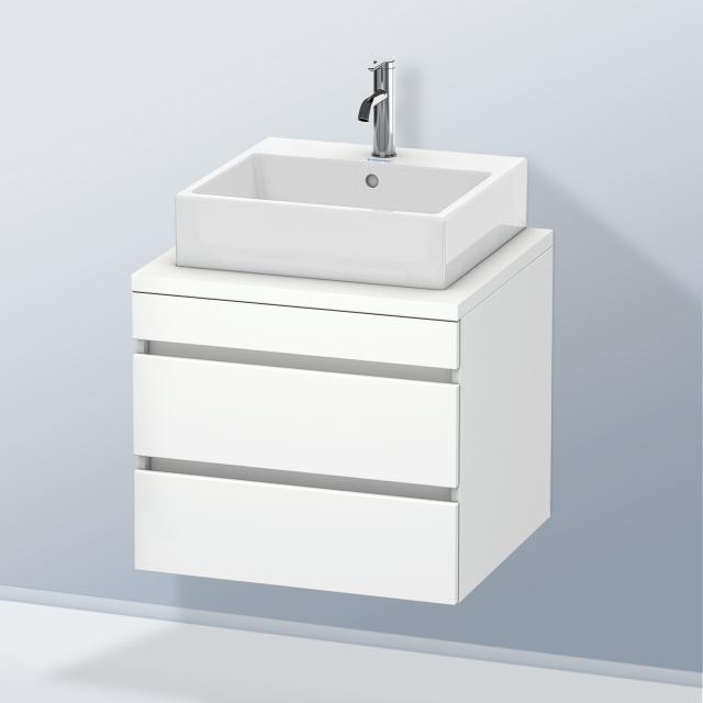 Duravit DuraStyle vanity unit for countertop with 2 pull-out compartments front matt white / corpus matt white
