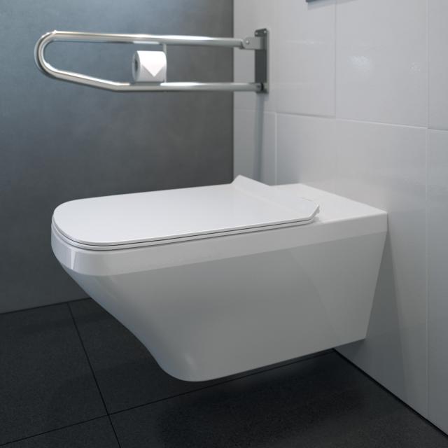 Duravit DuraStyle Vital wall-mounted washdown toilet, rimless white, with WonderGliss