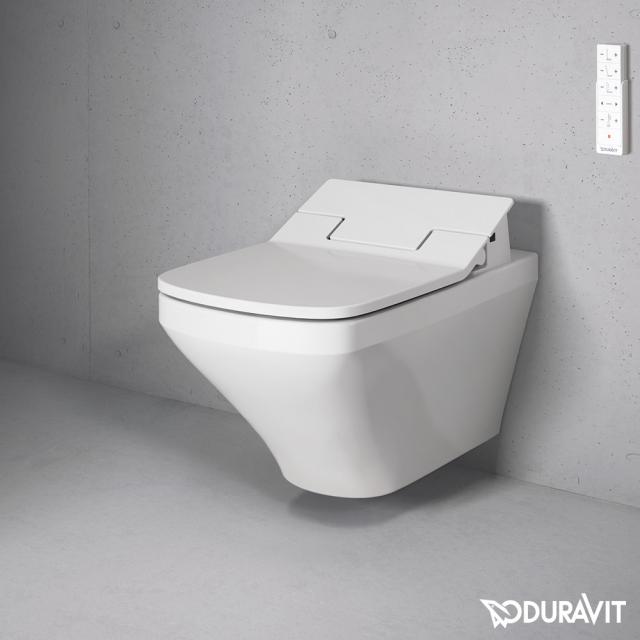 Duravit DuraStyle wall-mounted, washdown toilet, rimless with SensoWash® toilet seat white