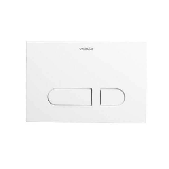 Duravit DuraSystem Plaque de déclenchement A1 pour WC, en plastique blanc/blanc