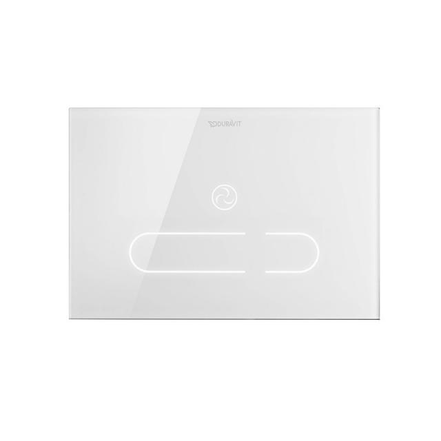Duravit DuraSystem Plaque de déclenchement A2 pour WC, avec capteur infrarouge blanc/blanc