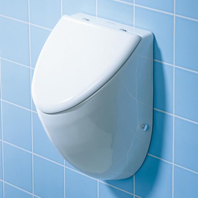 Duravit Fizz urinal, rear supply white, with Wondergliss, with lid mounting