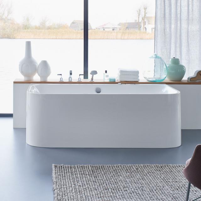 Duravit Happy D.2 back-to-wall whirlbath with panelling with Air-System