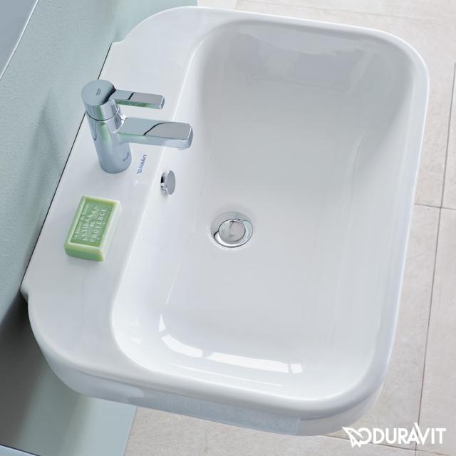 Duravit Happy D.2 hand washbasin white, with WonderGliss