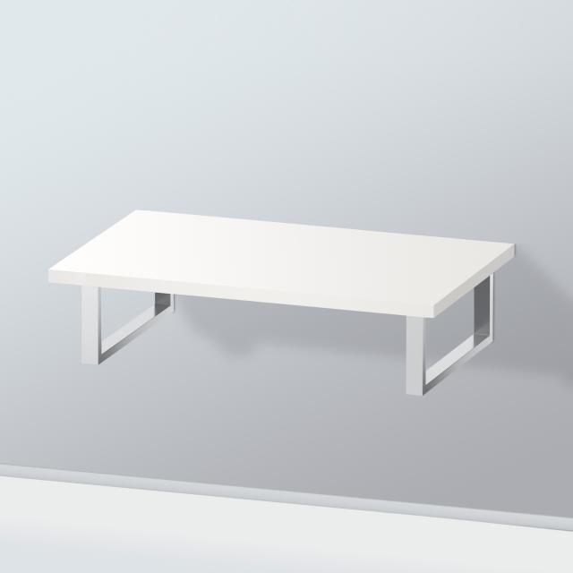 Duravit L-Cube countertop for countertop basin white high gloss