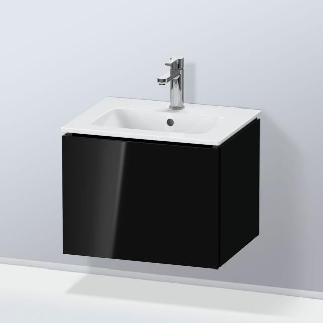 Duravit L-Cube vanity unit Compact with 1 pull-out compartment black high gloss, without interior system