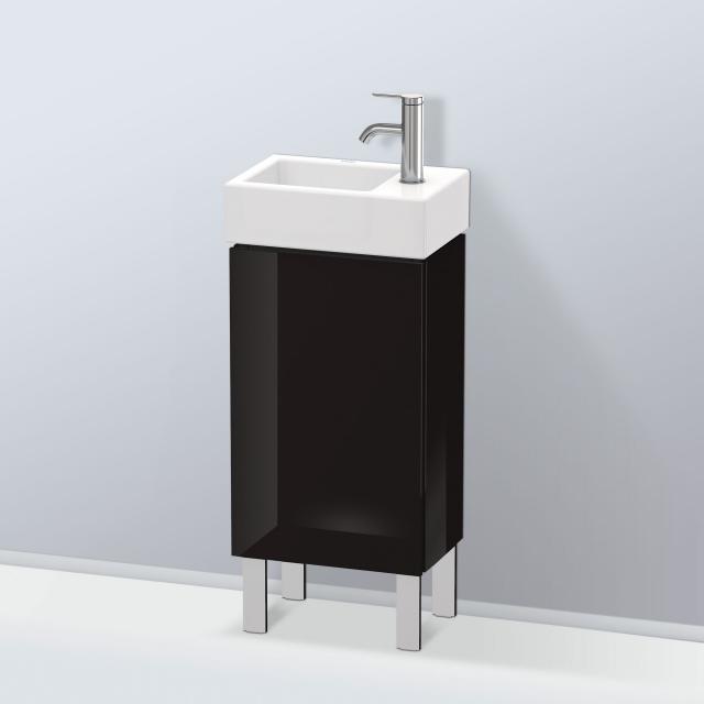 Duravit L-Cube vanity unit for hand washbasin with 1 door black high gloss