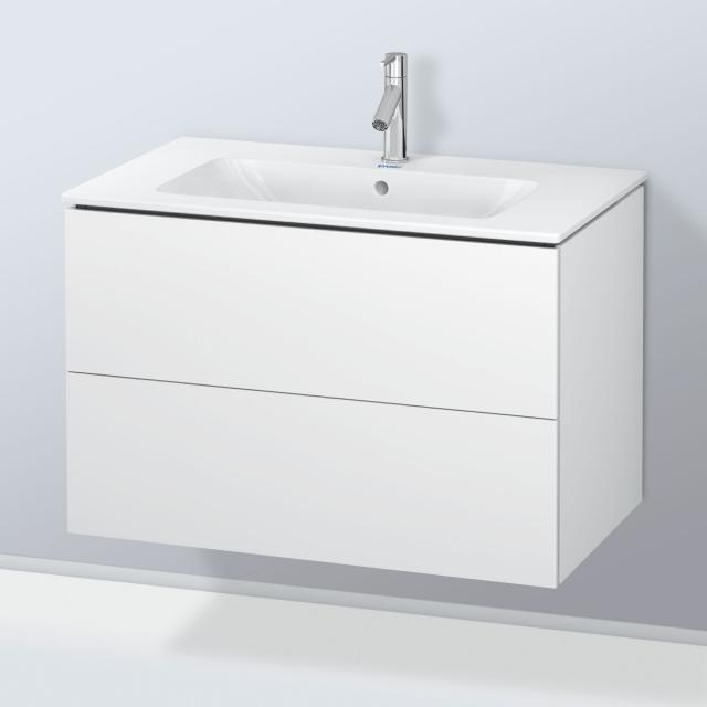 Duravit L-Cube vanity unit with 2 pull-out compartments front matt white / corpus matt white, without interior system
