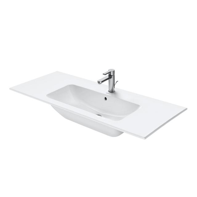 Duravit ME by Starck vanity washbasin white, with WonderGliss, with 1 tap hole