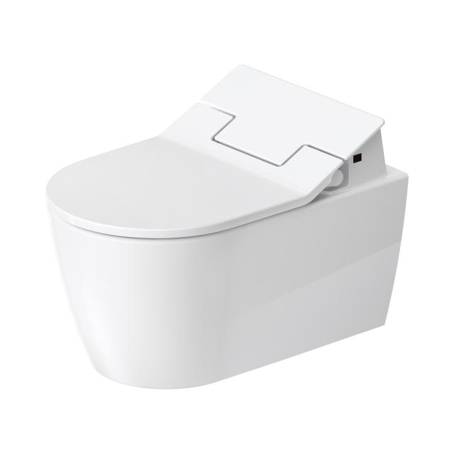 Duravit ME by Starck wall-mounted, washdown, toilet HygieneFlush with NEW SensoWash® Slim toilet seat, set