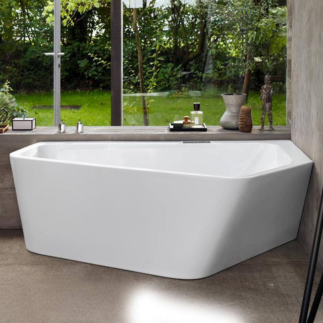 Duravit Paiova 5 corner whirlbath with panelling with Combi-System L, with water inlet