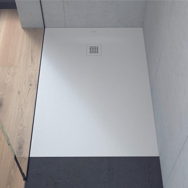 Duravit Plinero rectangular/square shower tray complete set matt white