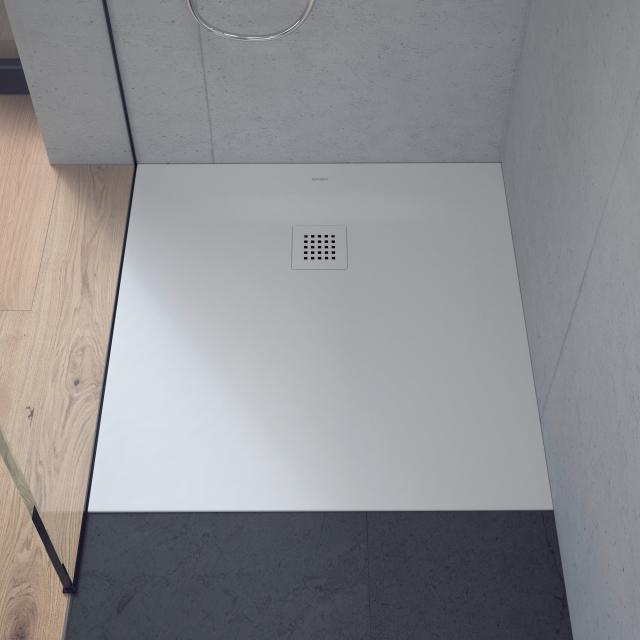 Duravit Plinero rectangular/square shower tray complete set matt white