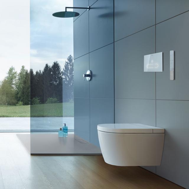 Duravit SensoWash® Starck f Plus Compact shower toilet complete system for wall mounting, with toilet seat without accessories