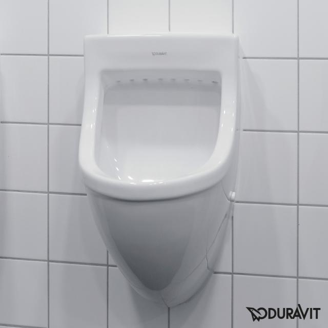 Duravit Starck 3 urinal, bottom supply white, with WonderGliss, with target