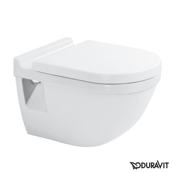 Duravit Starck 3 wall-mounted washout toilet, for GERMANY ONLY! white, with WonderGliss