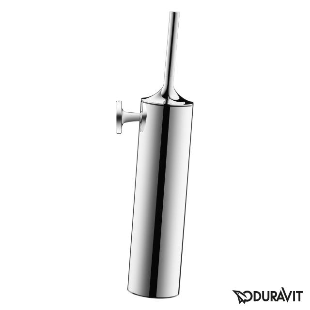 Duravit Starck T wall-mounted toilet brush set chrome