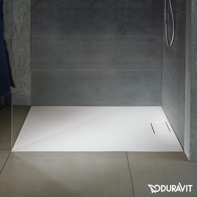 Duravit Stonetto rectangular shower tray matt white