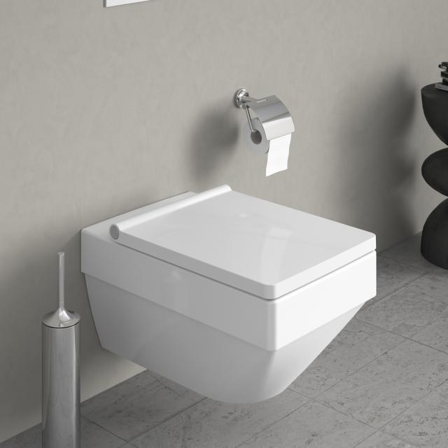 Duravit Vero Air wall-mounted washdown toilet, rimless white, with WonderGliss