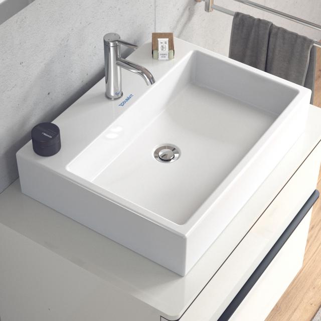 Duravit Vero Air washbasin white, with WonderGliss, with 1 tap hole, grounded, with overflow