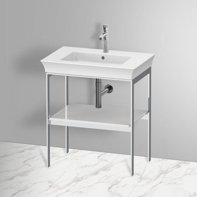 Duravit White Tulip metal stand with shelf white high gloss, without towel rail
