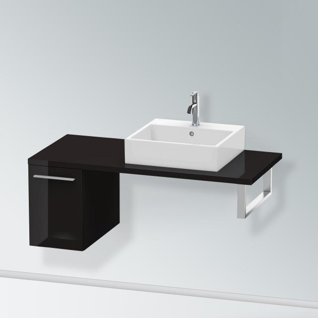 Duravit X-Large low cabinet for countertop with 1 pull-out compartment front black high gloss / corpus black high gloss
