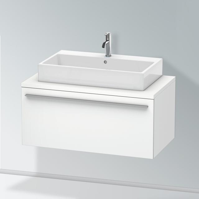 Duravit X-Large vanity unit for countertop with 1 pull-out compartment front matt white / corpus matt white