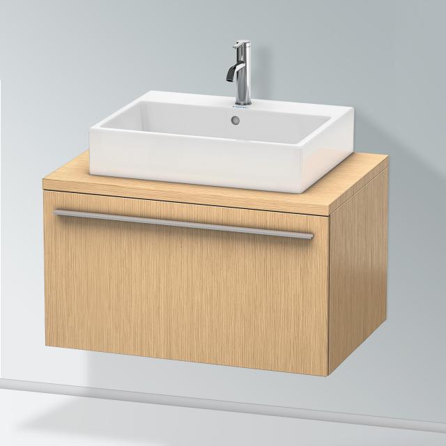 Duravit X-Large vanity unit for countertop with 1 pull-out compartment brushed oak