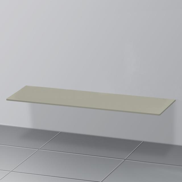 Duravit XSquare countertop for 2 countertop basins silk matt stone grey