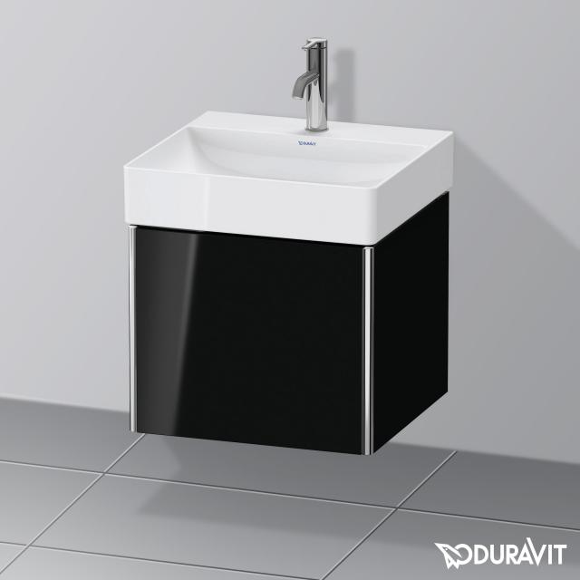 Duravit XSquare vanity unit with 1 pull-out compartment black high gloss, without interior system