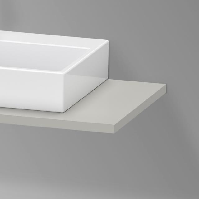 Duravit XViu countertop for 1 countertop basin / drop-in basin matt concrete grey