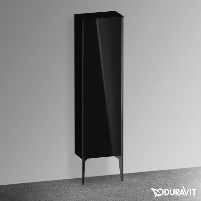 Duravit XViu medium unit with 1 door front black high gloss / corpus black high gloss, profile matt black