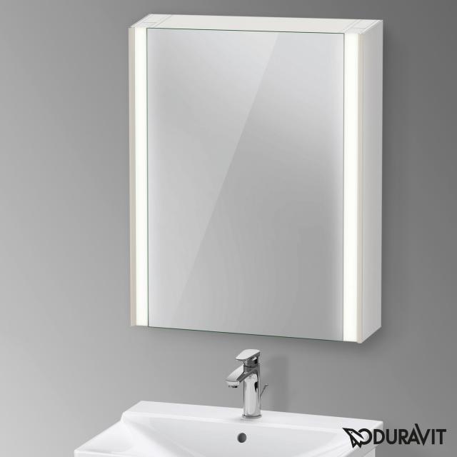 Duravit XViu mirror cabinet with lighting and 1 door Sensor Version, matt champagne