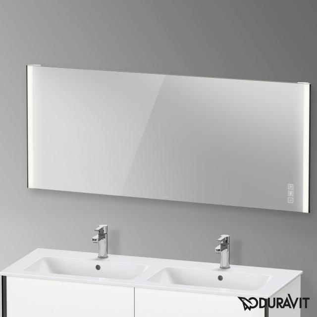 Duravit XViu mirror with LED lighting, icon version matt black