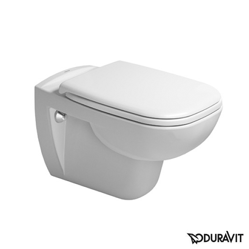 Duravit D-Code wall-mounted washdown toilet with flush rim ...