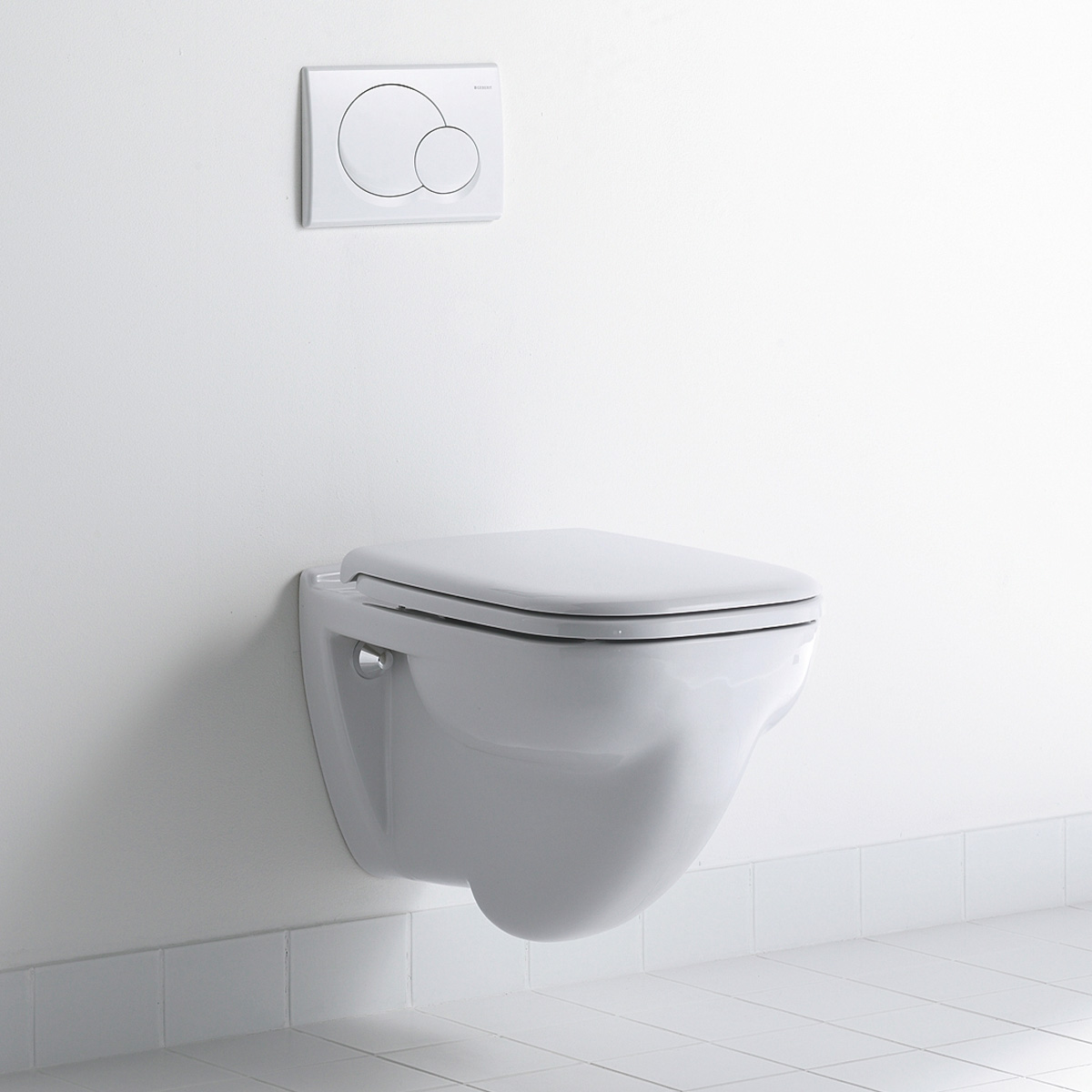 WC-Sitz optional mit SoftClose Duravit D-Code Wandflachspül-WC 2210090000 inkl 