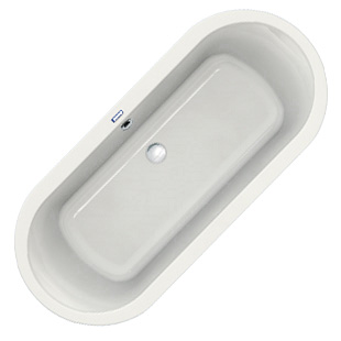 Duscholux Prime-Line oval bath, built-in white