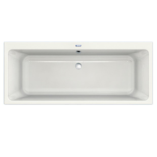 Duscholux Prime-Line rectangular bath duo shape, built-in white