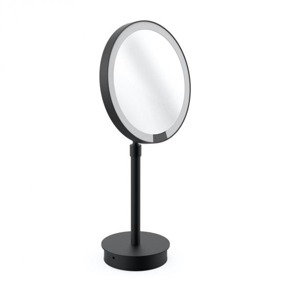 Decor Walther JUST LOOK SR freestanding beauty mirror with lighting, 7x magnification matt black