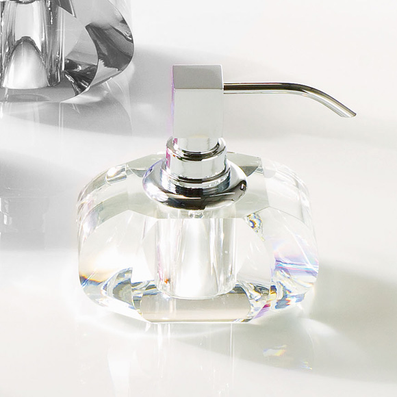 Decor Walther KR SSP soap and disinfectant dispenser chrome/clear