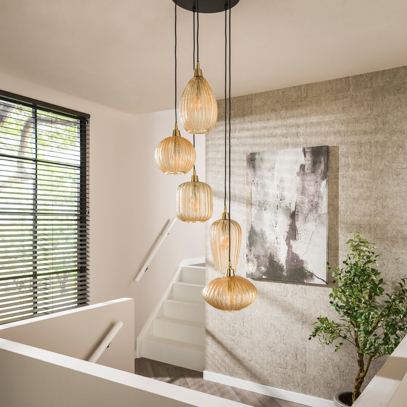 Onooro Milan 5L V-Shape Suspension E27 intensité lumineuse variable ...