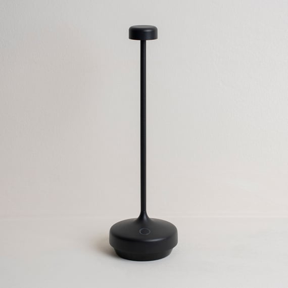 Lampada da tavolo metallo ottone / tessuto nero, oro H: 305 mm | 165