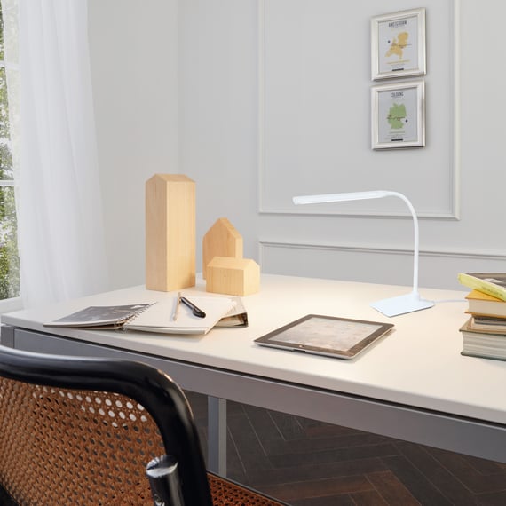 Eglo GEO Tischleuchte Weiß – E14 Sockel, Max. 60 W, 20 Cm Hoch, Opal-mattes Glas, Schlichtes Design